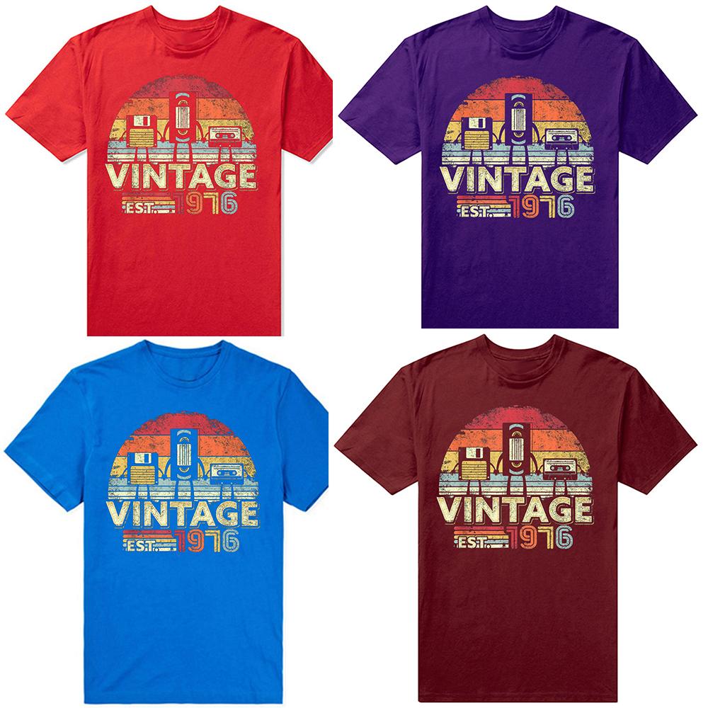 Classic 1976 Limited Edition 49 Year Old 49th Birthday T-Shirt Men Summer The Best Birthday Gifts Graphic Unisex T Shirt