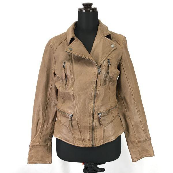 

OAKWOOD / Sheepskin Leather Riders Jacket [Women s XS / Brown] Jacket / Jumper(USED)