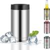 Double Wall Insulated Beer Cooler Stainless Steel Cola Can Cooler Beer Bottle Cold Keeper  Outdoor