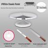 Qiwei Aluminum Alloy Cake Decorating Turntable Set