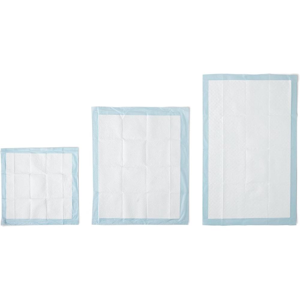 Dog and Puppy Pee Pads, 5-Layer Leak-Proof Super Absorbent, Quick-Dry Surface, Potty Training, Regular (22x22"), 100 Count, Blue & White