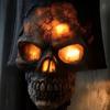 Resin Skull Lamp Halloween Lights For Gothic Vibes Halloween Party Supplies Decor
