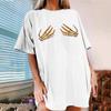 Women's Loose Blouse Round Neck Short Sleeve Halloween  Print T-shirt Top