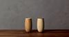 RIVERET Cocoon Tumblers, 330ml, Pair, Bamboo, Dishwasher Safe, White/Brown, RV-120WB