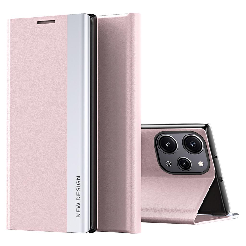 For Xiaomi Redmi 12 4G/Redmi 12 5G (Global)/Redmi 12R 4G/Redmi Note 12R 5G/Poco M6 Pro 5G Leather Case Stand Cover