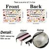 Emergency Snacks Travel Pouch - Lightweight Foldable Cosmetic Bag with Secure Zipper Closure, Durable Polyester Candy-Themed Des