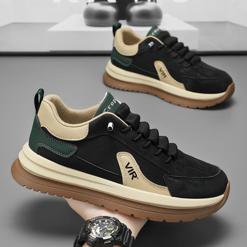 

Men s shoes 2025 new winter student outdoor casual sports shoes trend versatile high sense men thick baseplate shoes 39