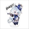 10CM Anime Genshin Impact Figure Stand Model Furina de Fontaine Cute Desk Decor Standing Sign Gifts