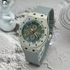 JYL Men's Watch Blue Light Silicone Casual Sports Strap