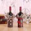 Luxurious Santa Claus Wine Bottle Cover Gift Bag For Festive Christmas Table Decor