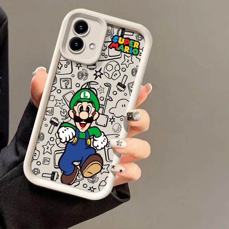 

Super-Bros Phone Case for Marios Motorola Moto Edge 40NEO 50 Pro 60 Fusion G05 G14 G15 G24 G32 G35 G52 G53 G60 G75 G84 G85 Cover Moto G60