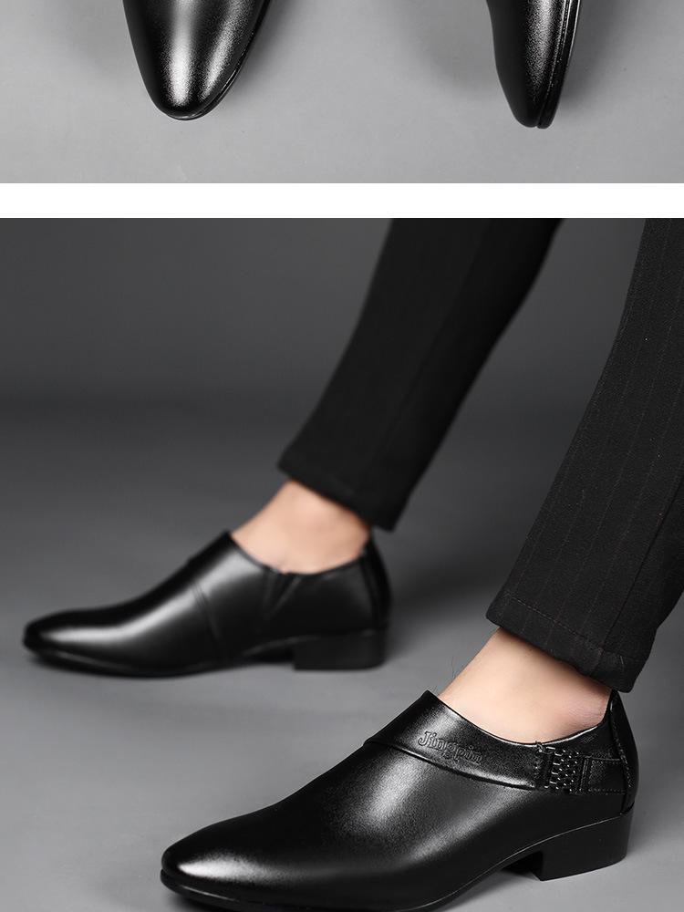 Grenzüberschreitende Herbstlederschuhe für Herren: Große Größen im formellen Business- und British-Casual-Stil für Hochzeiten und All-Match-Anlässe.