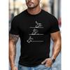 Herren T-Shirt in Übergröße, Entspannt und Lässig, Herren Rollschuhläufer Sturzprozess Grafik Sommer Lässiges Rundhals Kurzarm T-Shirt, ÜBERGRÖSSE