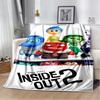 New Cartoon Gift Inside Out Joy Sad Soft Blanket,Soft Throw Blanket for Home Bedroom Bed Sofa Picnic Travel Cover Child