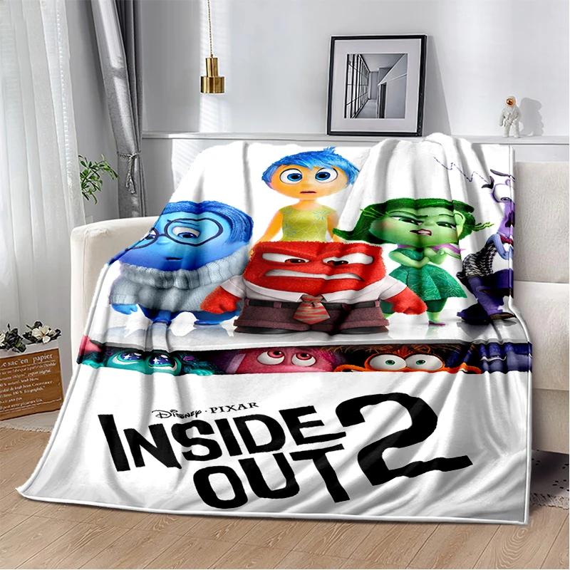 New Cartoon Gift Inside Out Joy Sad Soft Blanket,Soft Throw Blanket for Home Bedroom Bed Sofa Picnic Travel Cover Child