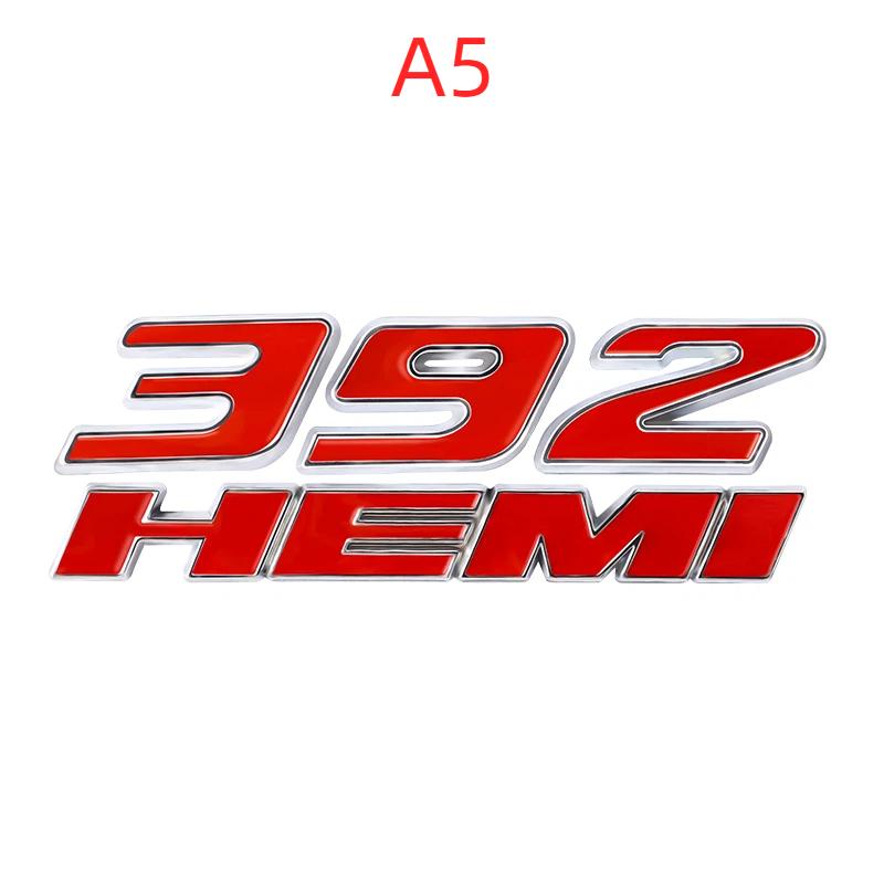 3D Metal Car Stickers 345 392 HEMI Emblem For Dod/ge Ch/arger R/am 1500 Journ/ey Ca/liber Nit/ro Car/avan