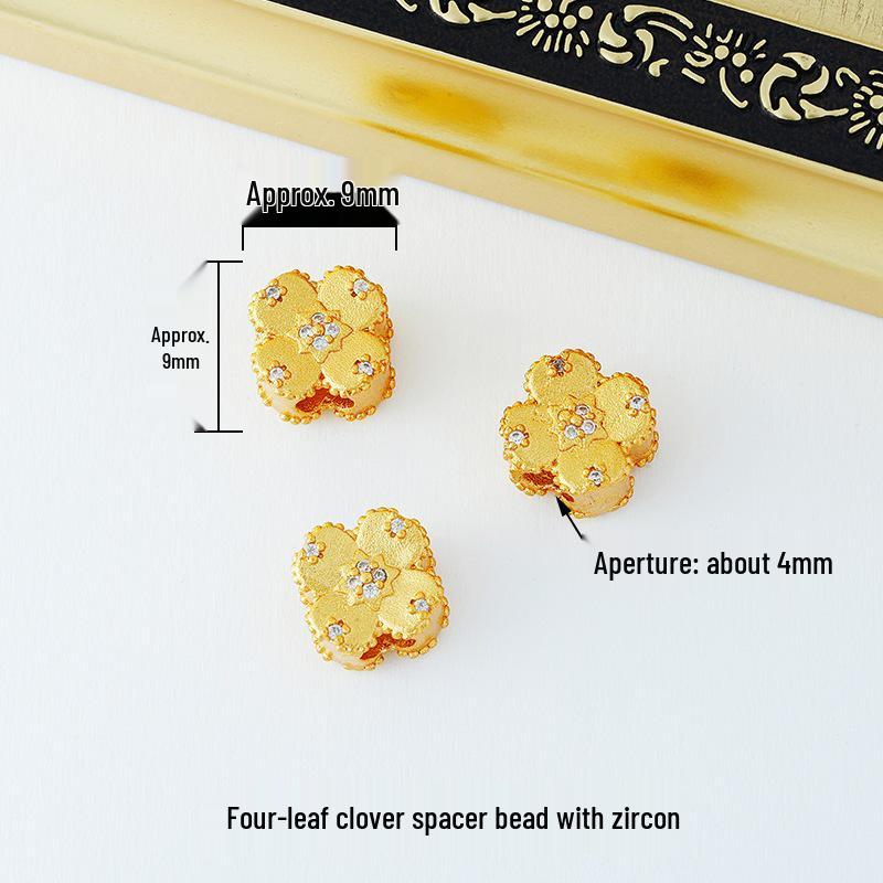 Vintage Brass Filigree Pearl Spacer Beads for Handmade DIY Bracelets