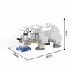 KNEW BUILT 3D Animal Model ElephantHippoLionLeopard Micro Mini Building Block Toys-Create ZooPuzzle AssemblyChristmas Gifts