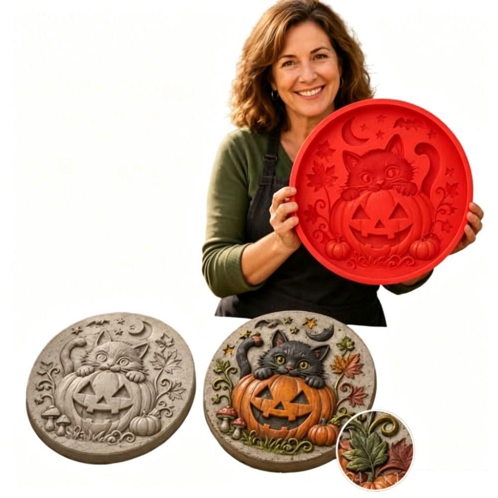 DIY Mold Concrete Paver Mold Resin Material Garden Path Mold Home Decor Halloween Mold  Yard Lawn