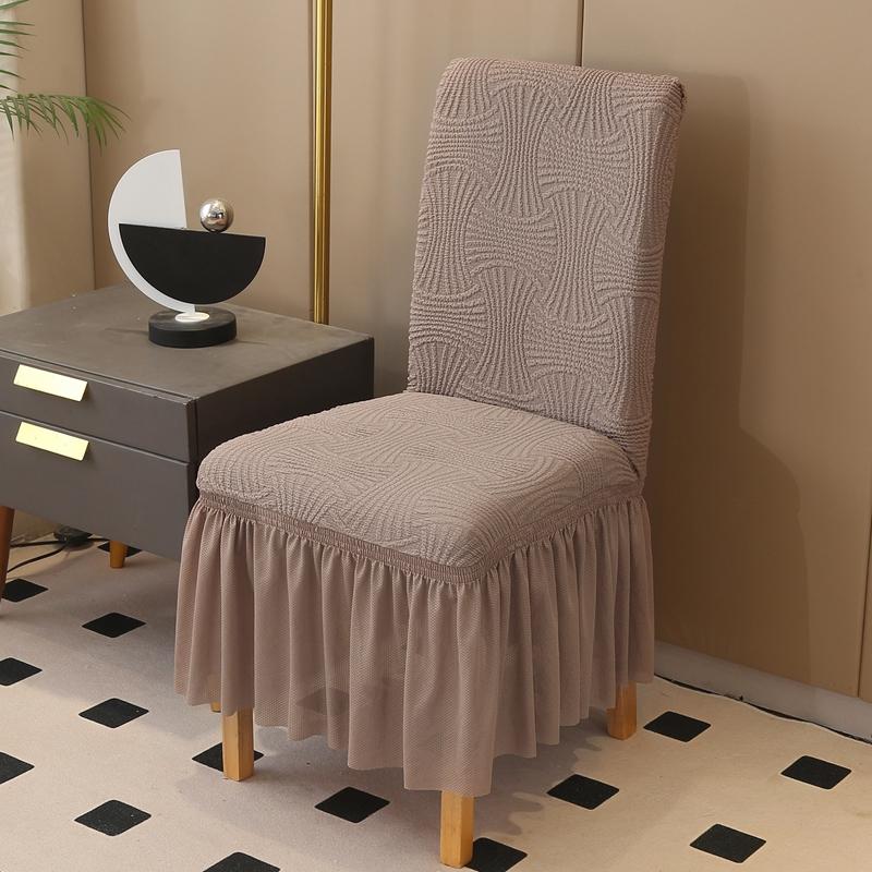 Elegant Jacquard Elastic Chair Cover Universal Fit for Home Hotel Banquet Dustproof Anti-Slip Pet Friendly
