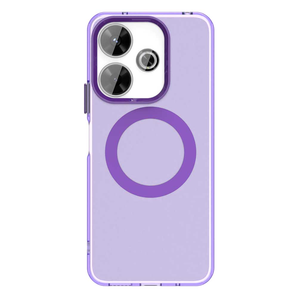 Magsafe Matte Phone Case For Xiaomi Redmi 13 5G 13 4G Note 13R Protective Case Magnetic Wireless Charging Shockproof Back Cover