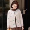 Ronghua Mama Elegante Wollmischjacke für Frauen mittleren Alters