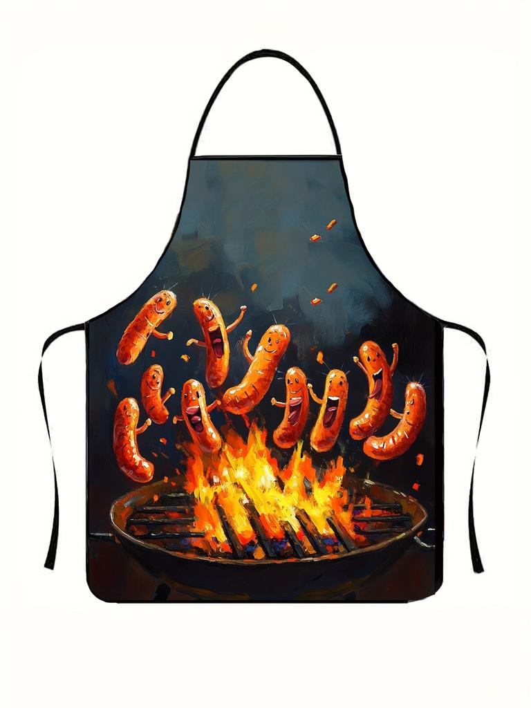 A hot dog apron, suitable for handicrafts, baking and kitchen cleaning, is a perfect holiday gift for family and friends.