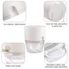 Flowerpots 3 Set Transparent Plastic Double-deck And Self-absorbent Cotton Rope Lazy Flower Pot Fashion Flowerpot Garden Supplie