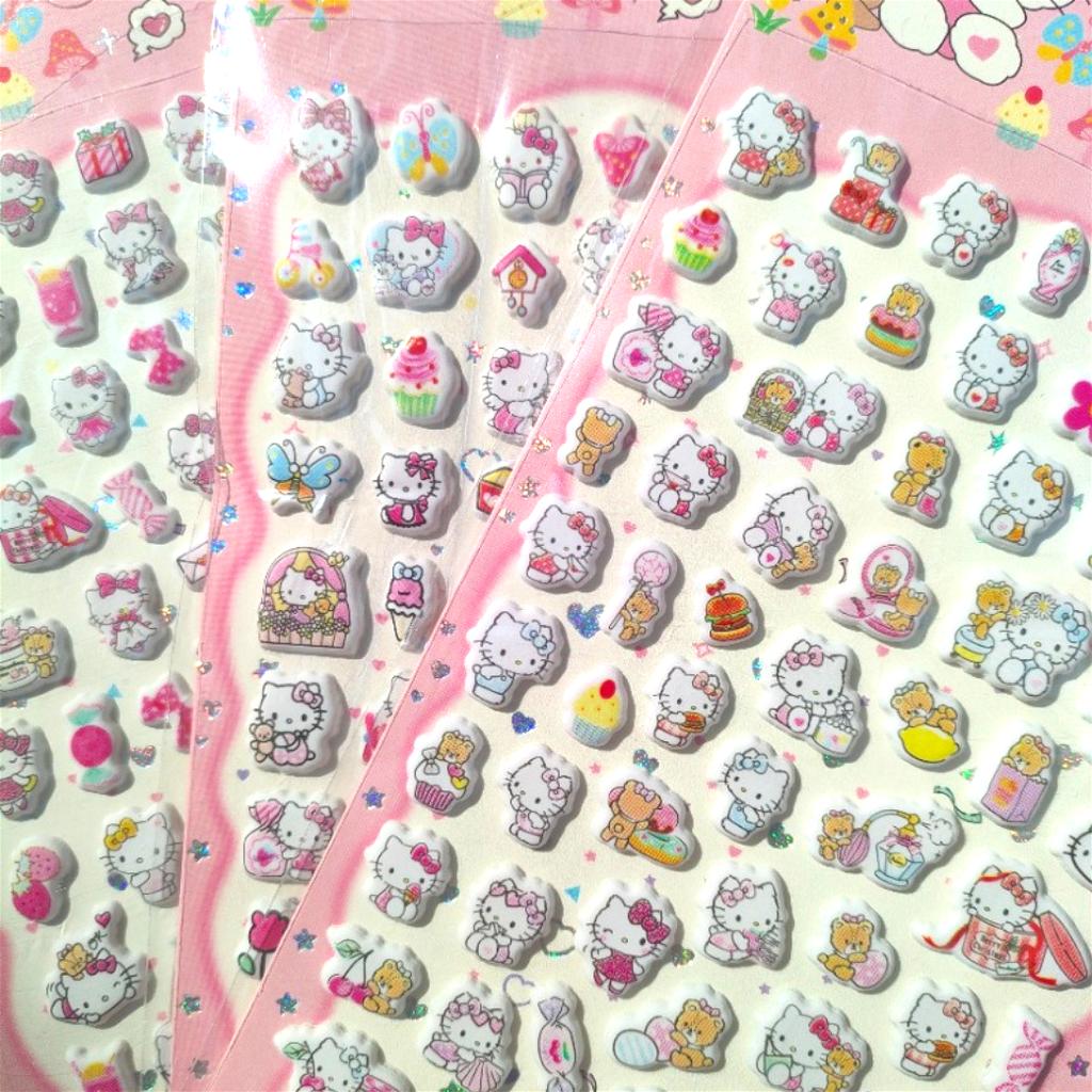 Adorable Hello Kitty Foam Stickers Cartoon DIY Journal and Scrapbook Decorative Stickers Children Stationery Decoration