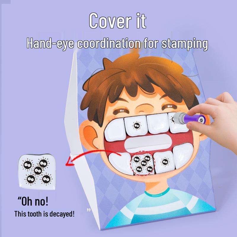 

Образовательная детская игра для развития привычки к гигиене зубов - Когнитивные учебные пособия для развития в раннем детстве