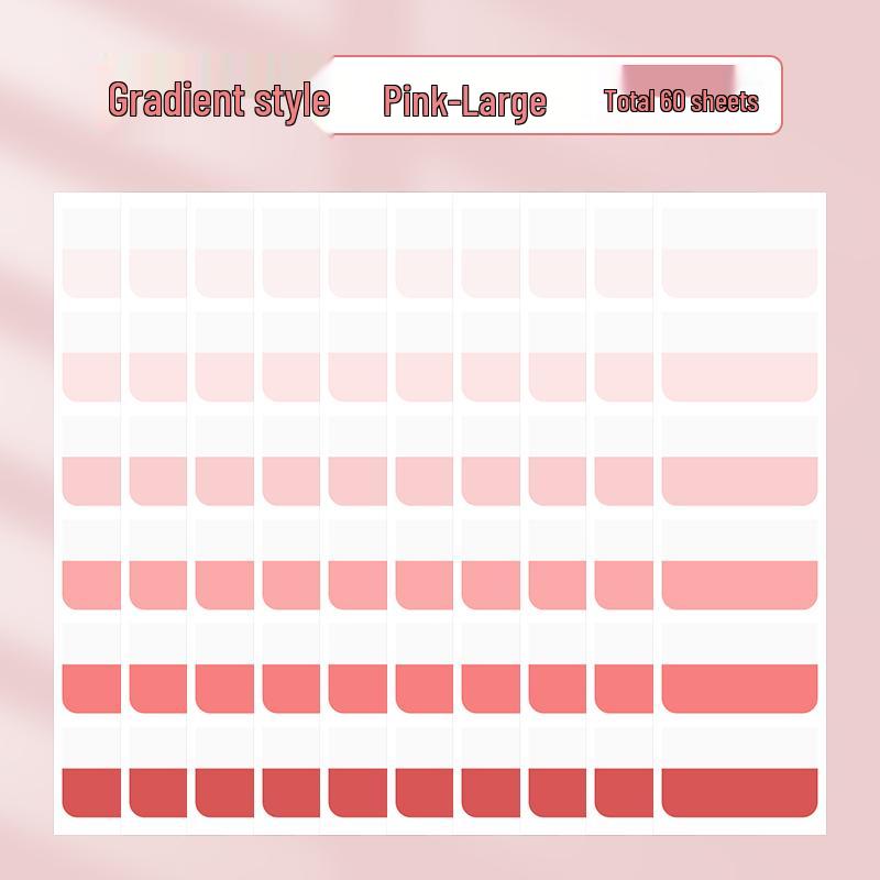 Gradient Writable Index Tabs: Quick-Drying Sticky Notes, Bookmarks, and Classification Labels for Students
