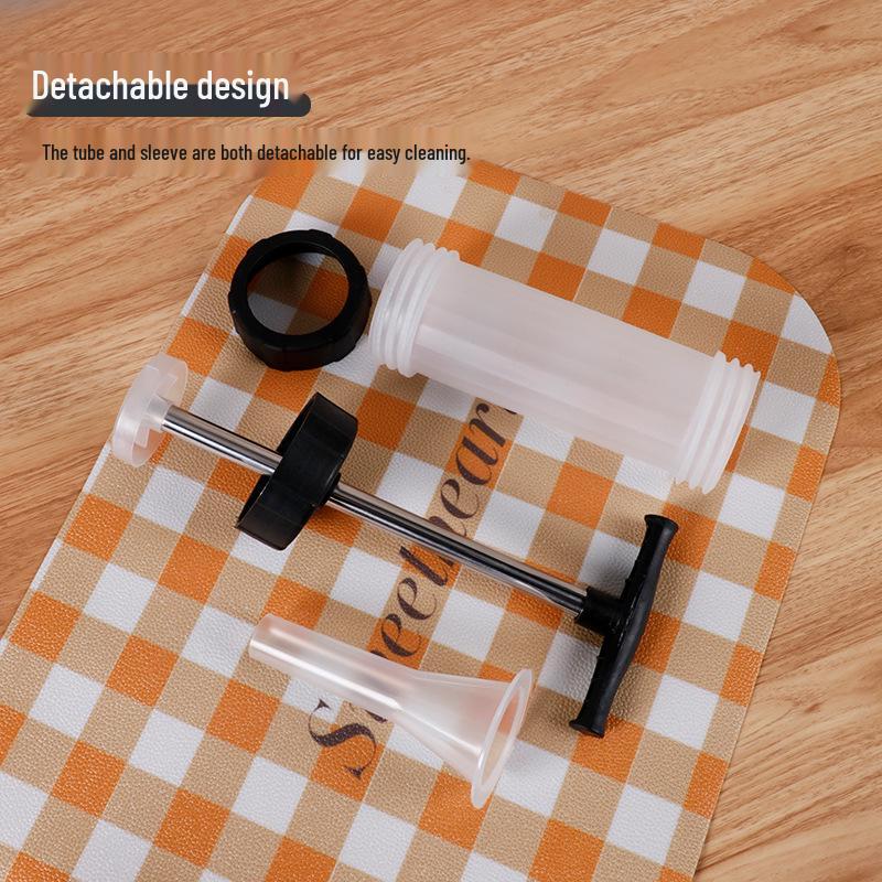 Manual Sausage Stuffer Set: Push-Type Salami & Meat Tool for Home Use - Hot Sale