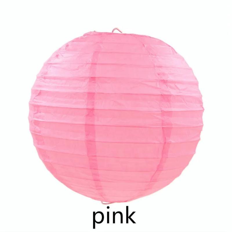20cm Wedding Decoration Colorful Lantern Lantern Festival Decoration Folding Hand-made Circular Paper Lantern Wedding Children Painting Diy Lantern