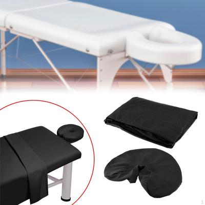 3dílná sada prostěradel na kosmetický stůl, potah na masážní stůl, opěrka obličeje pro
