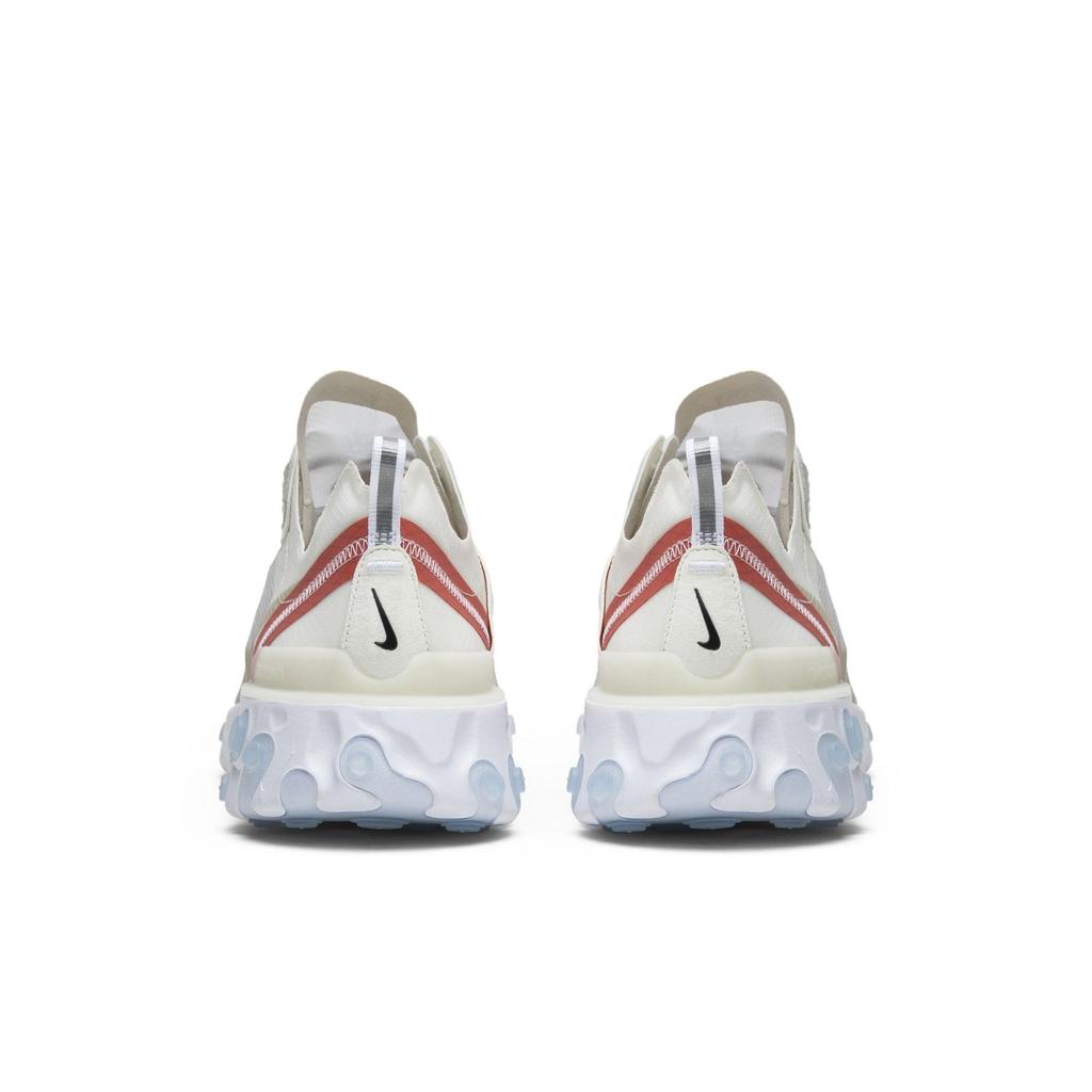 Nike React Element 87 'Light Bone' (Unisex) Sail / Light Bone-White-Rush Orange-Black Running Shoes AQ1090 100