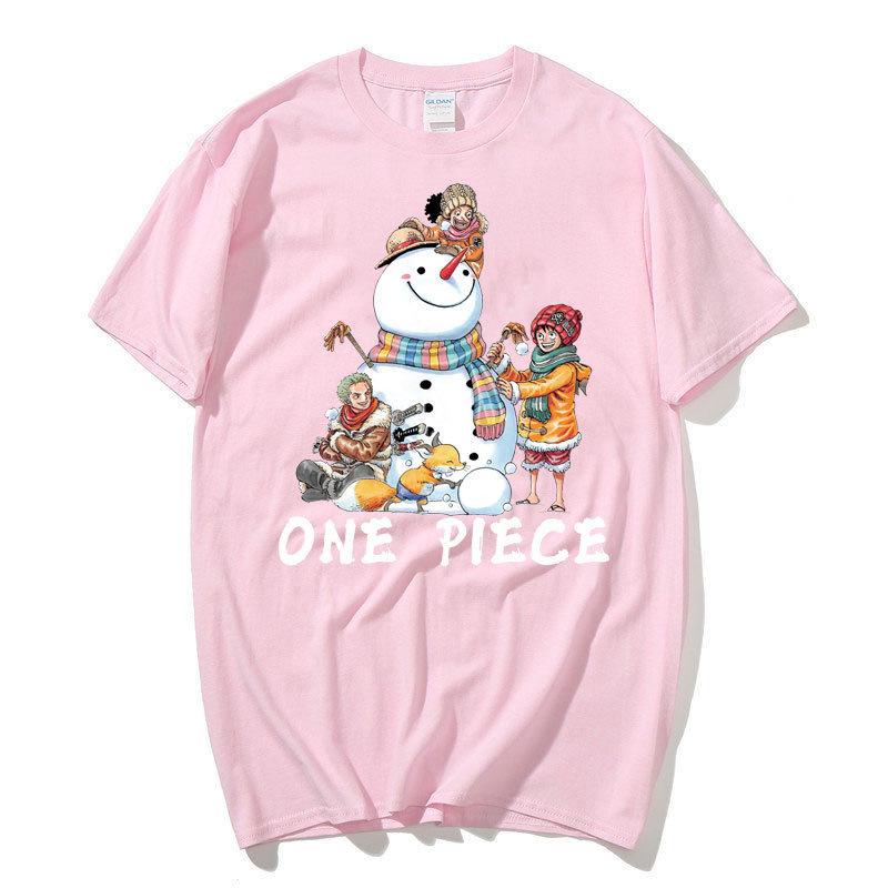 Anime ONE PIECE Luffy Harajuku Tričko Pánské Kawaii Manga Grafika Letní tričko Oversized Krátké Rukávy Kreslená Bavlněná trička Unisex Streetwear