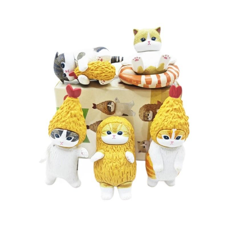 Fortune Eyecatching Cat Sandy Shrimp Cat Series 2 Blind Box Collectible Toy Set