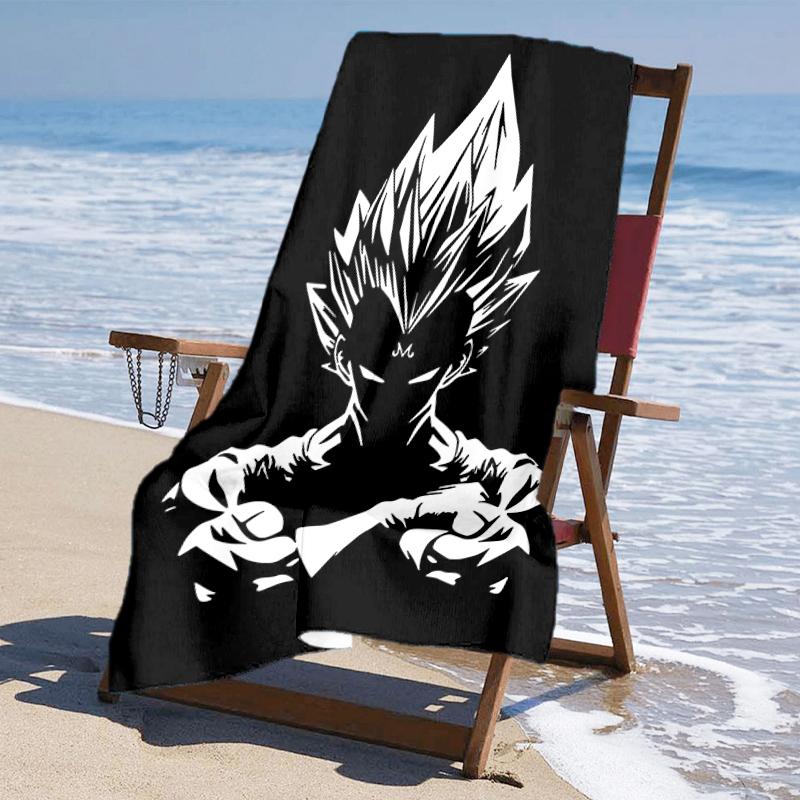 Ultra-Soft Beach Towel with Dragon Ball Theme,Ideal for Pool - Camping, Diving - Perfect Travel Essential, Vibrant Beach Towel.