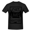Cat Lives Matter Funny T Shirts Graphic Y2k Idea Short Sleeve Unisex Wounisex Tshirt Clothes
