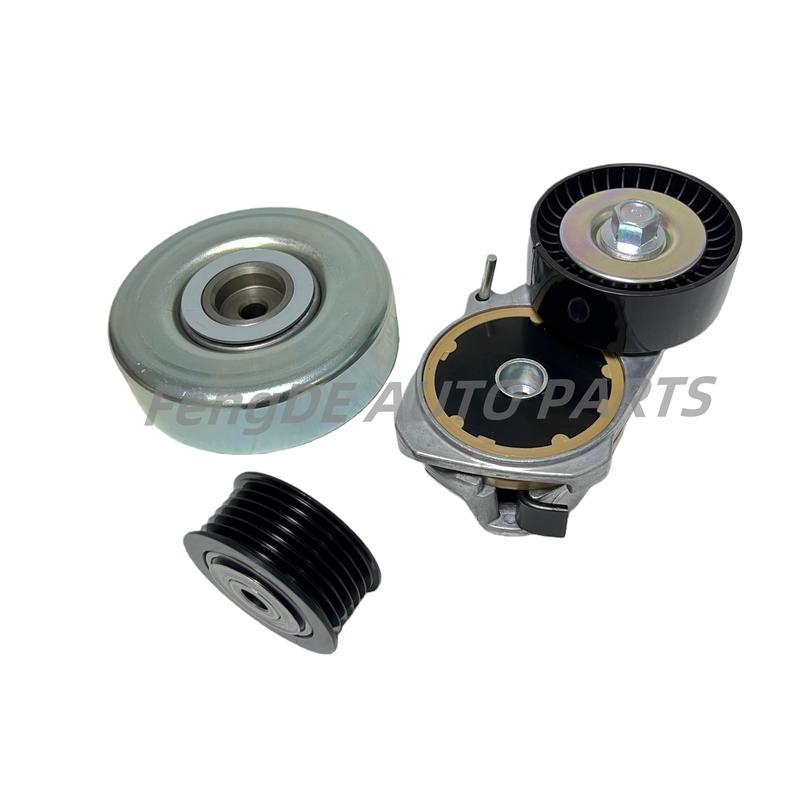 Drive fan belt tensioner and pulley kit for Tundra 5.7L Lexus LS460 4.6L LX570 2007-2013 16620-0S010 16604-38020 16603-38030