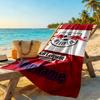 RB Leipzig Personalisierbares Namens-Strandtuch Superweich Saugfähig Ideal Für Reisen Outdoor Schwimmbad Yoga Surfen Camping Wandern Fitnessstudio Geschenk Urlaub