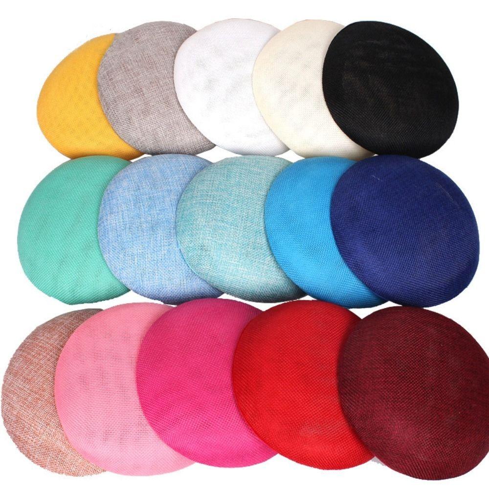 Einfarbige Fascinator-Basis Kopfschmuck Maskenball Zylinder Exquisiter Netzhut Dame