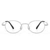 Womens Oval Thin Rim Pure Titanium Eyeglass Frame High Myopia Lightweight Fashionable Prescription Glasses SP408