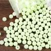 100pz Perline Luminose Fagioli Spaziali da Pesca 4mm 5mm 6mm 100pz/sacchetto Gomma Esche Luce Incandescente Palline Galleggianti Per Attrezzatura da Pesca Outdoor