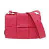 [Pre-Owned] Cassette 6-Grid Minimalist Solid Color Intreccio Woven Lambskin Tofu Crossbody Shoulder Bag Mini - Excellent #NF8ZRO