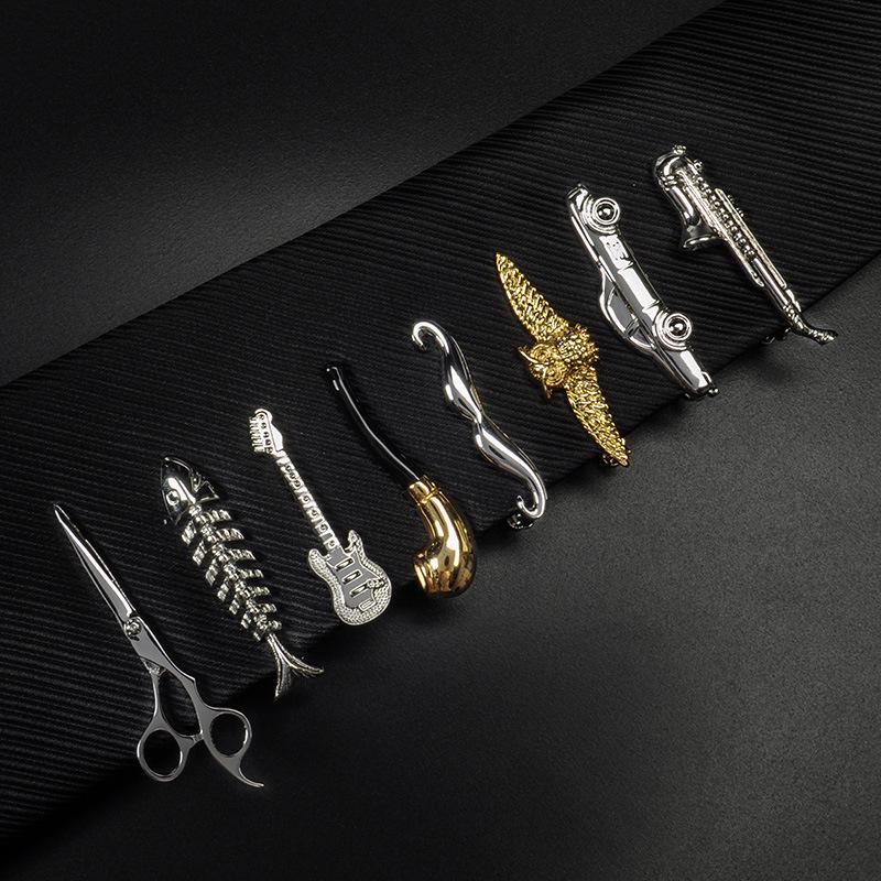 

Men s Gold & Silver Creative Tie Clip for Weddings & Formal Wear