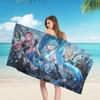 Popular H-Hatsune Singer M-Miku Cute Bath Towel Microfiber Soft Water Absorbing For Girl Kids Decorative Cartoon Beach Towel