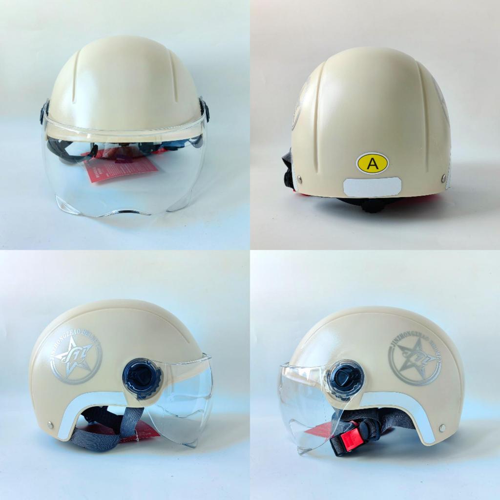 Jinzhongzhao 3C-Certified All-Seasons Unisex Electric Vehicle Helmet with Detachable Ear Protection