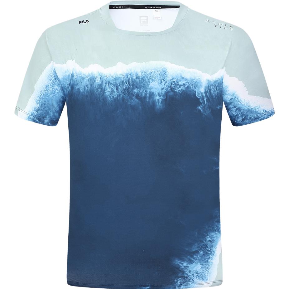 New FILA FW23 T Shirt Men's All Over Print A11M331109F-ZA