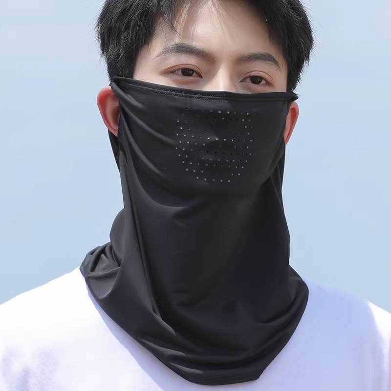 Unisex Breathable Cycling Face Mask - UV Protection, Ice Silk